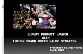 Luxury Product Launch with Luxury Brand Dream Value Strategy