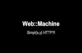 Web::Machine - Simpl{e,y} HTTP