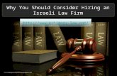 Israeli Law Firm - Why You Should Consider Hiring One