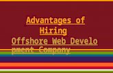 Advantages of hiring offshore web development company