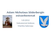 Adam Nicholaus Söderberg - esivanhemmat