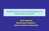 Crude oil emulsion 1