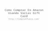 Como comprar en Amazon usando varias Gift Card