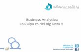 Business Analytics: ¡La culpa es del BIG data!
