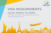 VISA REQUIREMENTS - Saudi Arabia to Japan - Tourist/Visit
