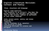 English Literature Revision Context and Poetry