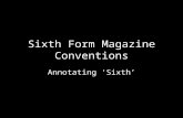 Sixth - Example Of Sixth Form Magazine