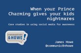When your prince charming gives your kids nightmares: Case studies of nonprofit use of social media