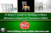 A Buyer’s Guide to Making a Choice Between Commercial Furniture Sellers