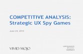 Competitive Analysis: Strategic UX Spy Games - Lyle Kantrovich