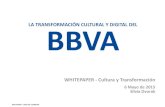 La Transformación digital y cultural del BBVA