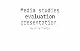 Media studies evaluation presentation