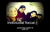 Individual focus english 10