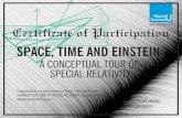 Certificate participation _space_timeeinstein