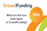 What are the 4 main types of crowdfunding?