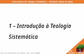 Teologia Sistemática - Aula 1 - Apresentação
