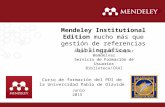 Mendeley Institutional Edition: más que gestión de referencias