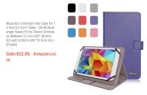 Bluezoon Universal Folio Case for 7.0 Inch& 8.0 Inch Tablet - Slimfit Multi-angle Stand (Fit for Device Dimension Between:11.1cm (W)* 18.8cm (H) and 12.85cm (W) *21.9cm (H))