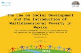 The Law on social development and the introduction of multidimensional poverty, CONEVAL (Mexico)