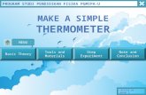 Make a simple thermometer 3 dimensi