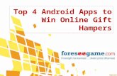 Top 4 Android Apps to Win Online Gift Hampers