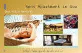 Goa villa rentals offers a best rent apartment in goa