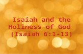Isaiah's holy god