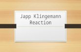 Japp klingemann reaction