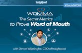 The Secret Metrics to Prove Word of Mouth