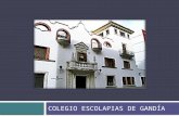 Estudio del caso sobre el centro Escolapias de Gandía ( Valencia)
