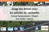 Usage des drones pour les activités de recherche