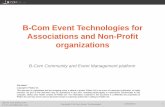 Presentation B-Com Event Technologies for associations and non-profit organizations