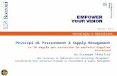 Principi di Procurement & Supply Management