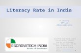 Literacy rate in India