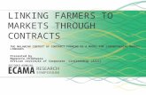 Linking farmers to markets through contract