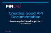 STC Summit 2015: API Documentation, an Example-Based Approach