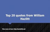 Top 20 quotes from William Hazlitt