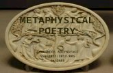METAPHYSICAL POETRY 1