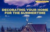 Decorating Your Home for the Summertime