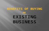 Benefits of Buying an Existing Business
