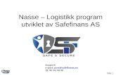 Logistikk programutviklet av Safefinans