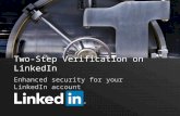 How to do two step verification - LinkedIn
