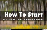 How To Start An Outdoor Fitness Bootcamp Business