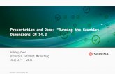 Dimensions CM 14.2 Webcast: Running the Gauntlet