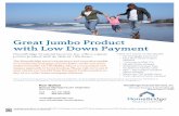 Jumbo Loan with Low Down Paymets