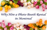 Why hire a photo booth rental in montreal