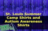 Great Looking Summer Camp Shirts and Autism Awareness Shirts