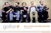 Dev ja Ops samalla sohvalla - DevOps ohjelmistoalan trendinä