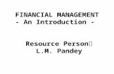Financial mgmt   an introduction
