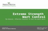 Extreme Strength: Wart Control Effective